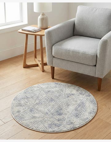 Sandy Beige Arlo Round Rug