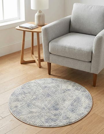 Sandy Beige Arlo Round Rug