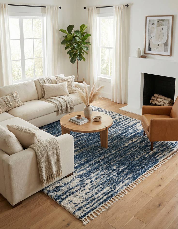 Detail image of 10' x 10' Serenity Shag Square Rug