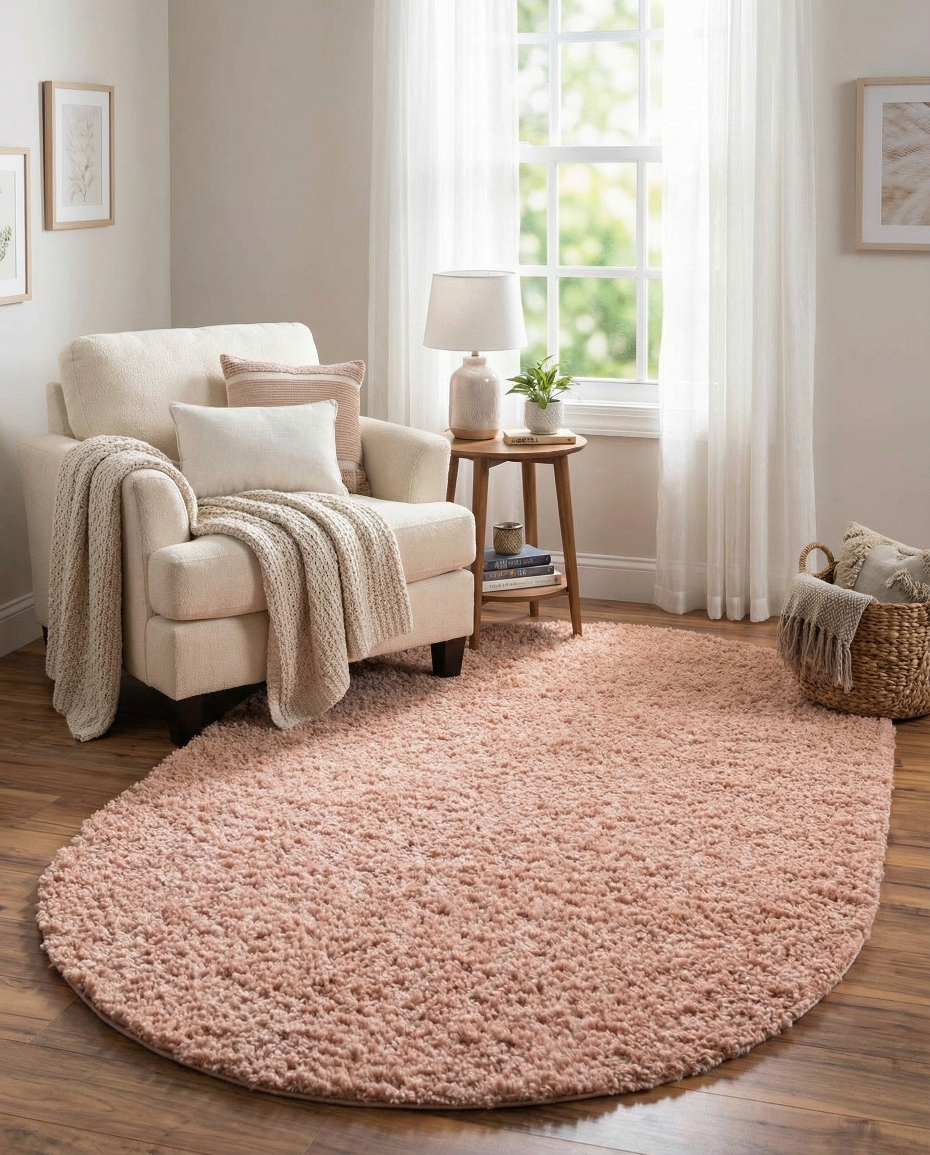 5' 3 x 8' Zermatt Shag Oval Rug