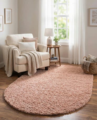  5' 3 x 8' Zermatt Shag Oval Rug