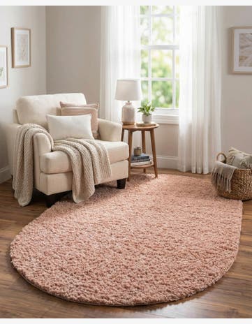 5' 3 x 8' Zermatt Shag Oval Rug