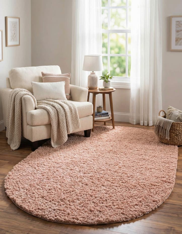 5' 3 x 8' Zermatt Shag Oval Rug