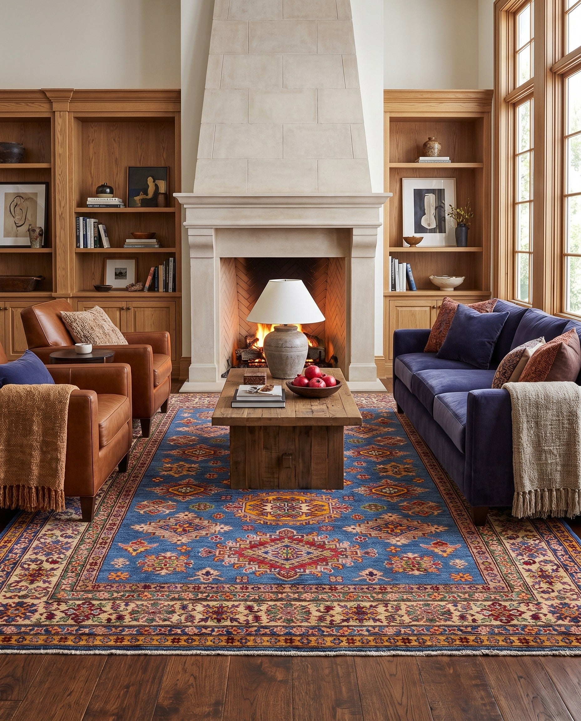 5' 10 x 7' 11 Hand Knotted Kazak Rug