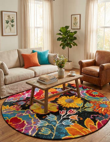 6' x 6' Tuscany Round Rug