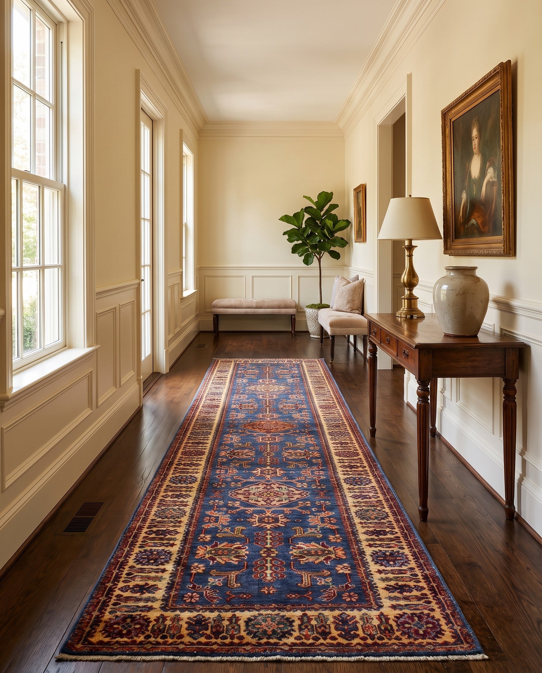 2' 9 x 10' 2 Hand Knotted Kazak Runner Rug