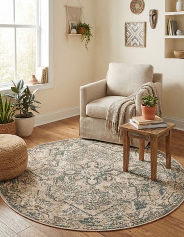 5' 3 x 5' 3 Mojave Round Rug