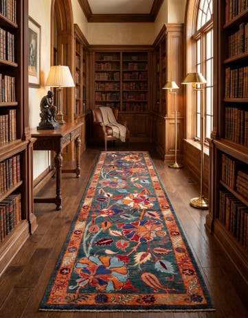 2' 8 x 9' 10 Hand Knotted Ariana Ziegler Runner Rug