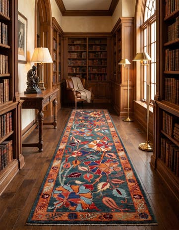 2' 8 x 9' 10 Hand Knotted Ariana Ziegler Runner Rug