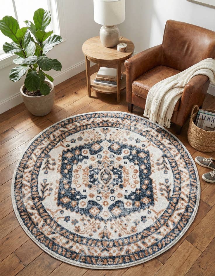 Detail image of 5' x 5' Oxford Round Rug