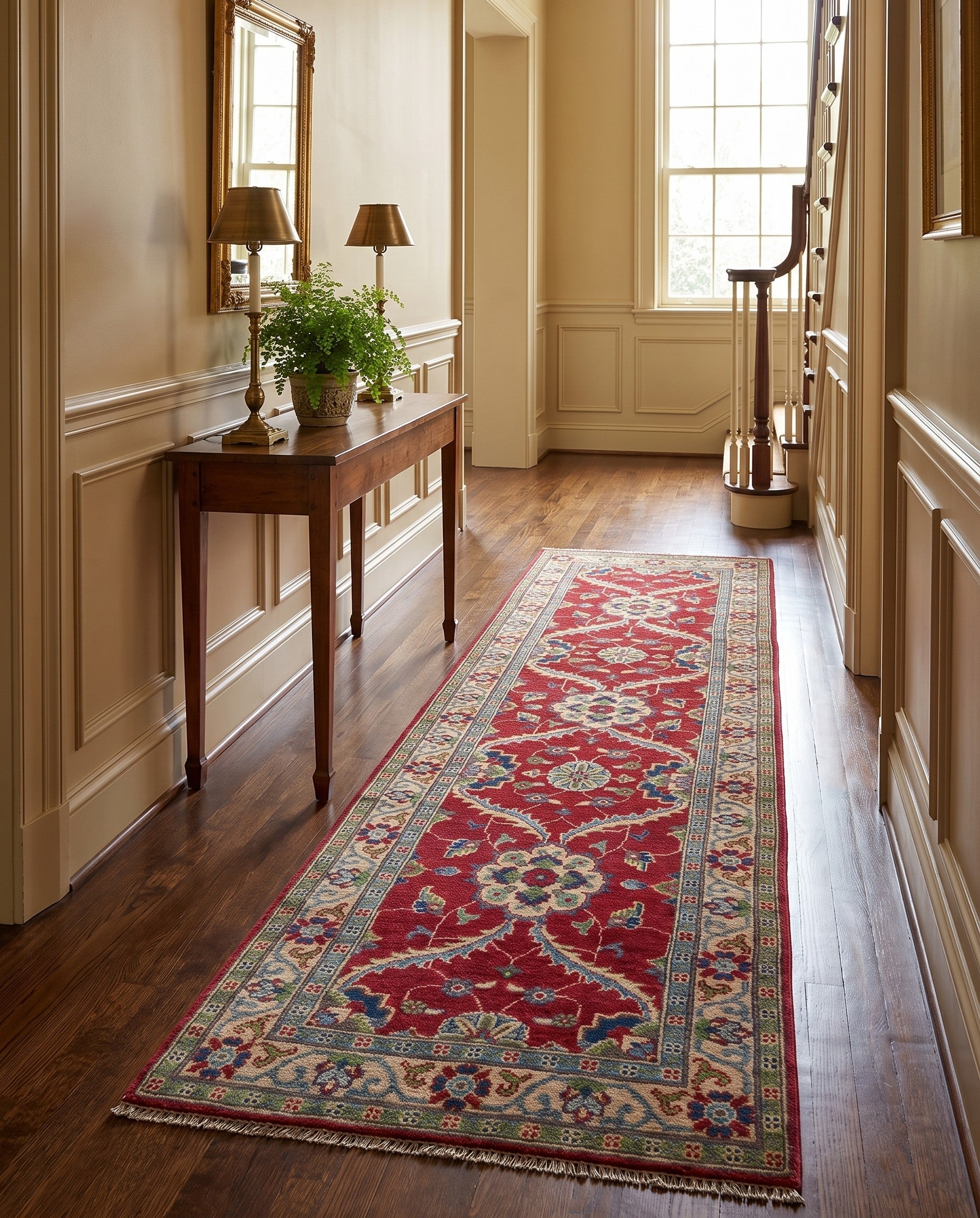 2' 9 x 9' 8 Hand Knotted Kazak Runner Rug
