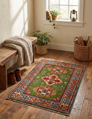 2' 2 x 3' Hand Knotted Kazak Rug