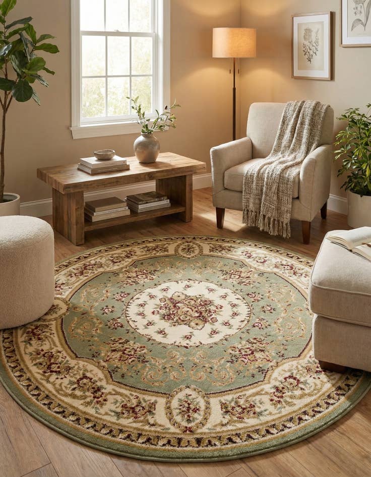 Detail image of 6' x 6' Chateau Round Rug