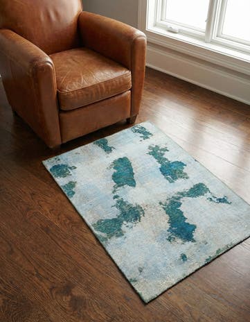 3' 2 x 4' 3 Hand Knotted Ultra Vintage Persian Wool Rug