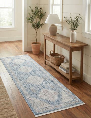 Blue Noble Runner Rug