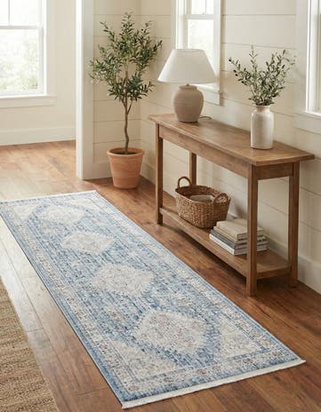 Blue Noble Runner Rug