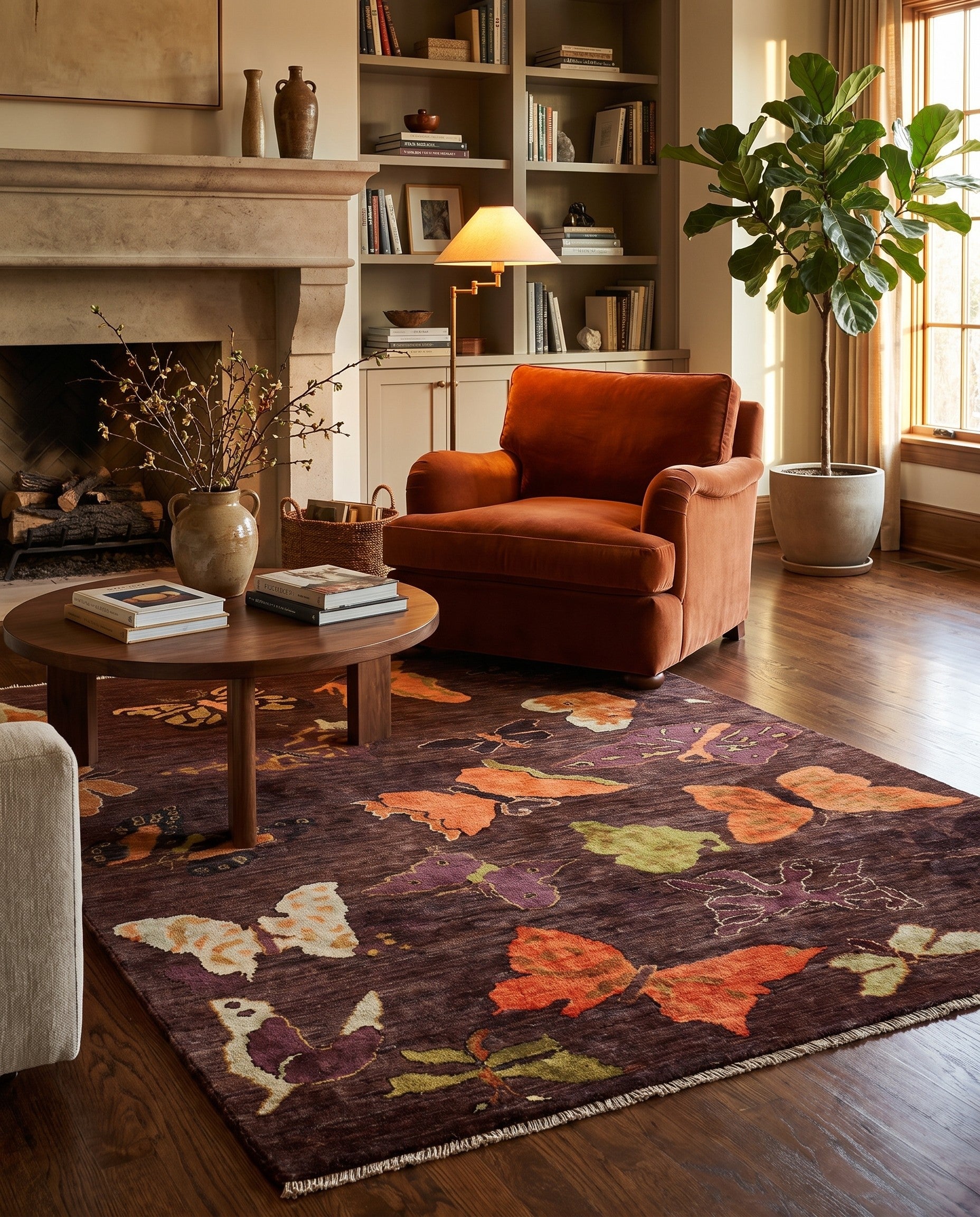 4' 1 x 5' 10 Hand Knotted Modern Ziegler Rug