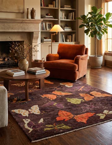 4' 1 x 5' 10 Hand Knotted Modern Ziegler Rug