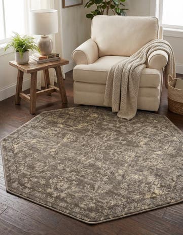Gray Oregon Octagon Rug
