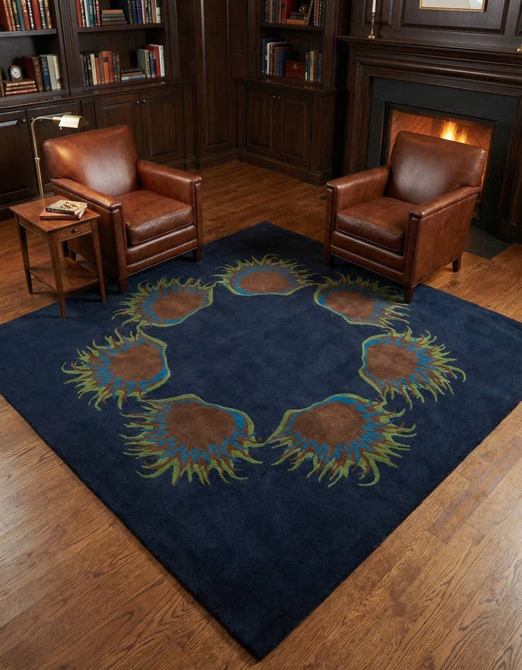 Detail image of 7' 6 x 7' 7 Luna Wool Square Rug