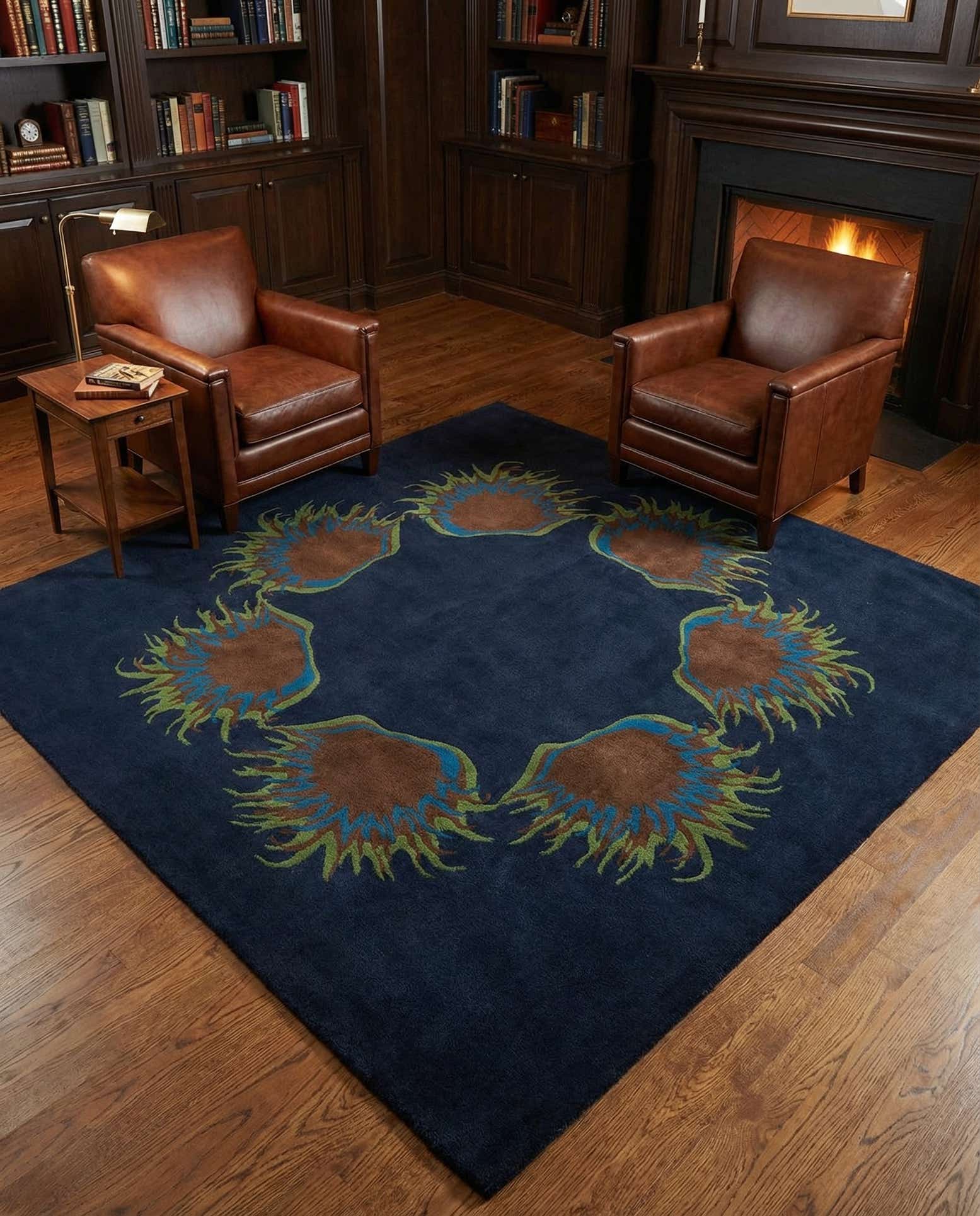 7' 6 x 7' 7 Luna Wool Square Rug
