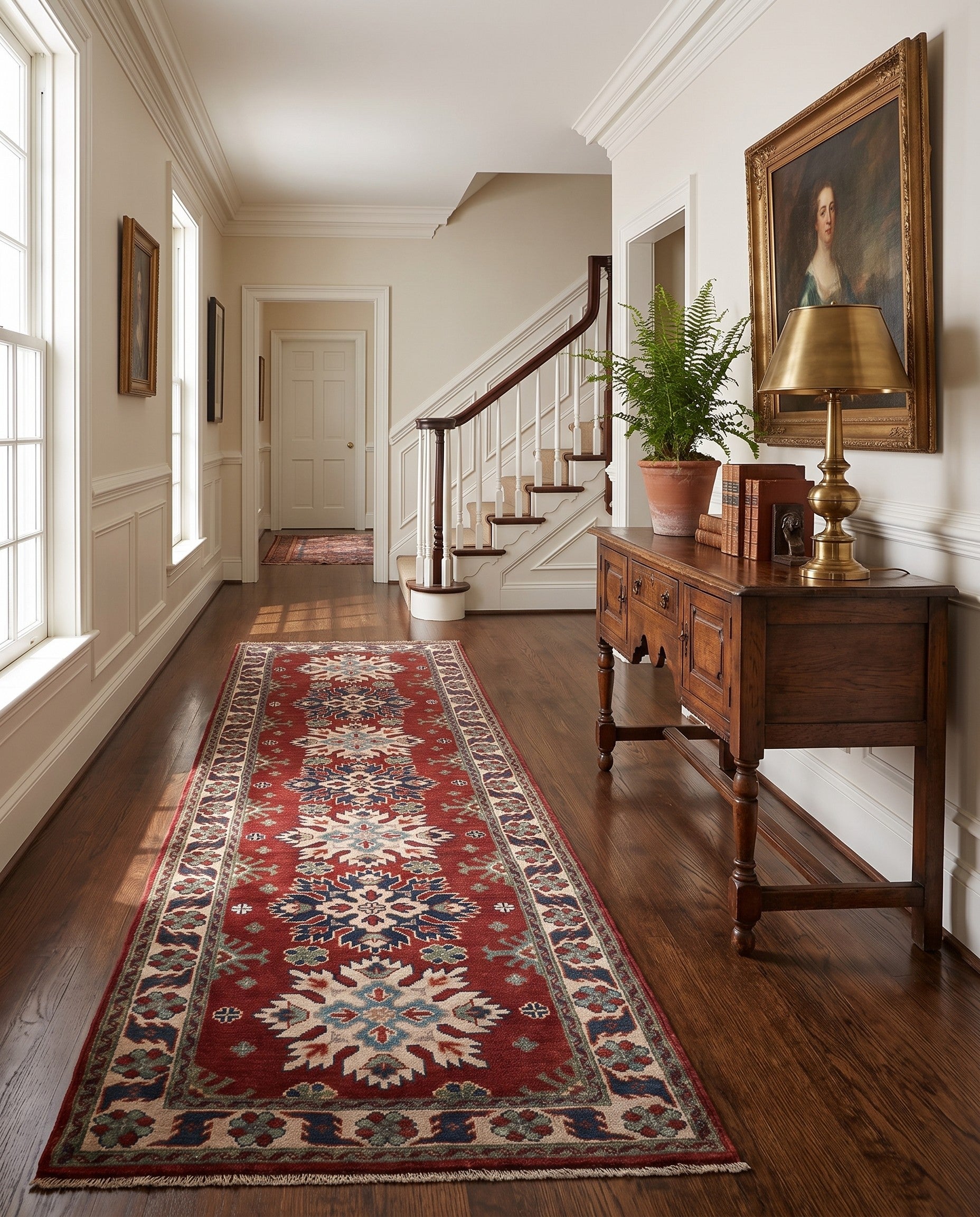 2' 9 x 9' 11 Hand Knotted Kazak Runner Rug