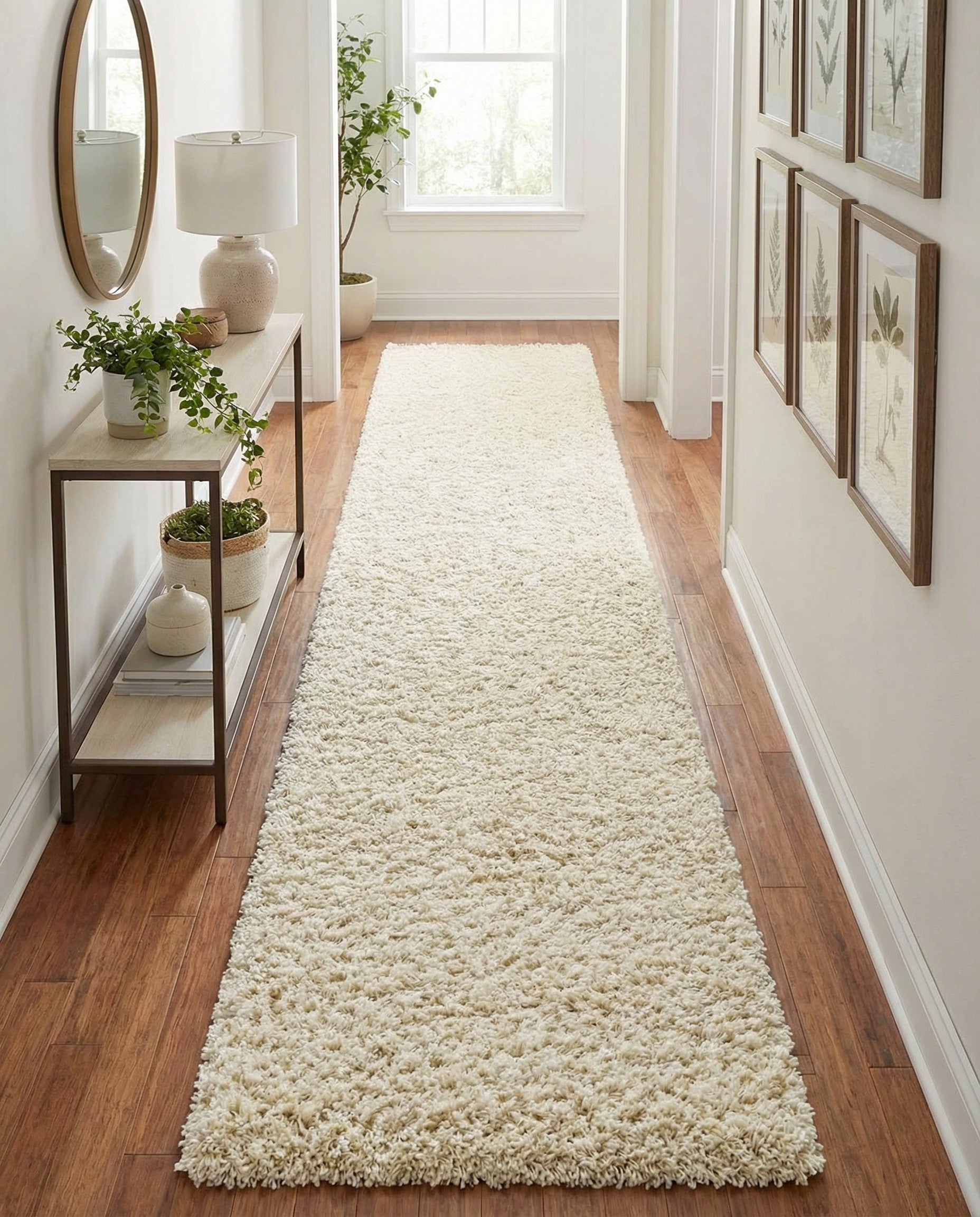  2' 7 x 19' 8 Solid Shag Runner Rug