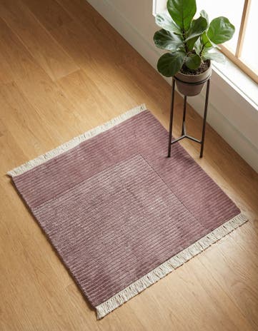 2' 5 x 2' 6 Hand Knotted Darya Wool Square Rug