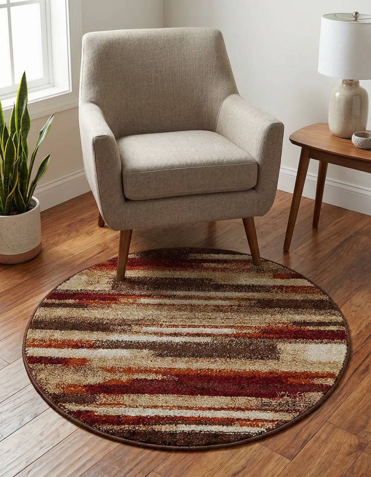 Detail image of 3' x 3' Equinox Round Rug