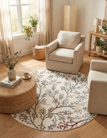 6' x 6' Blossom Round Rug