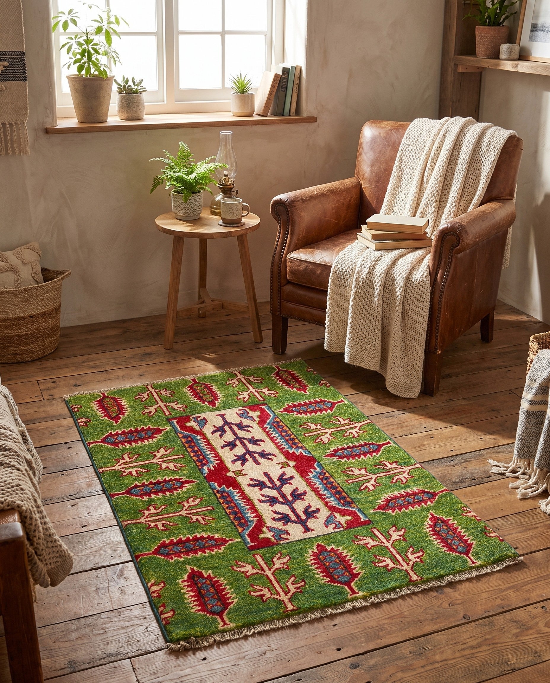 2' 1 x 3' Hand Knotted Kazak Rug