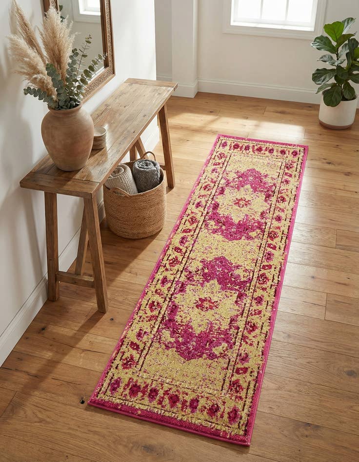 Detail image of 2' 2 x 6' 9 Washable Palazzo Runner Rug