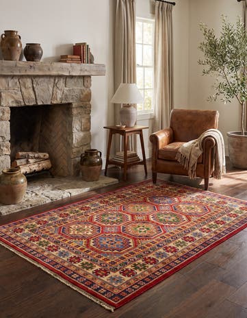 3' 10 x 6' 1 Hand Knotted Kazak Rug