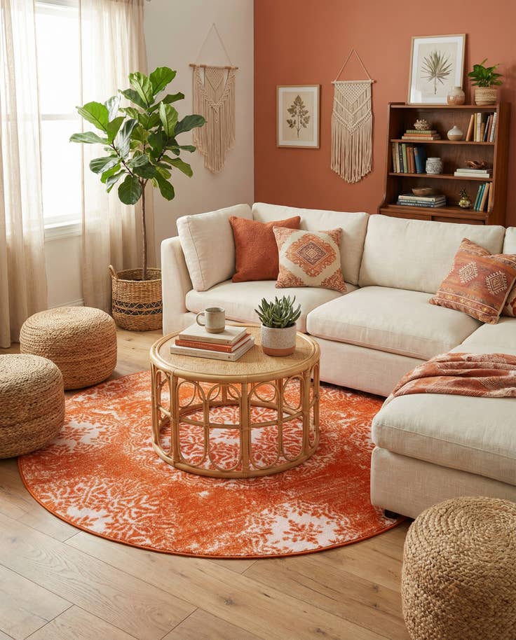 Detail image of 5' 3 x 5' 3 Monte Carlo Round Rug