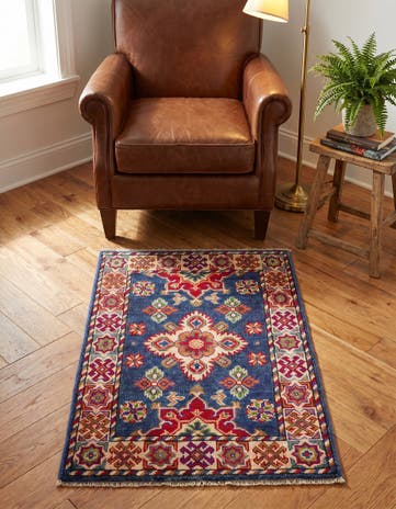 2' x 3' 1 Hand Knotted Kazak Rug