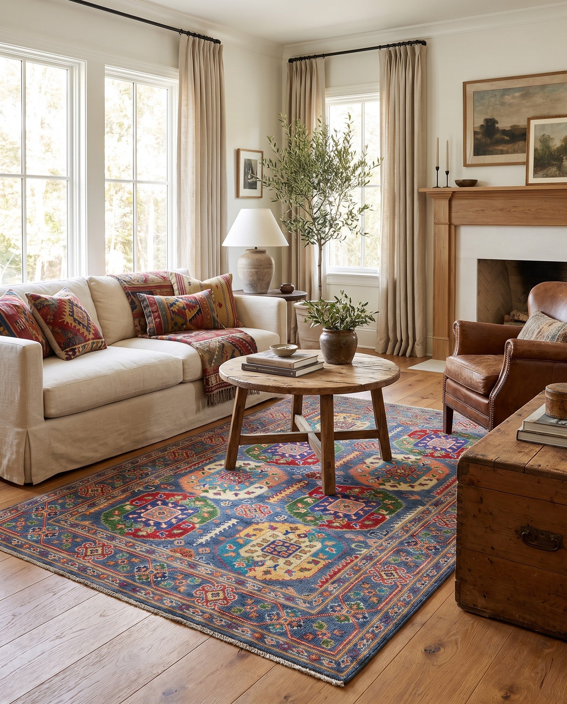 4' 2 x 6' 1 Hand Knotted Kazak Rug