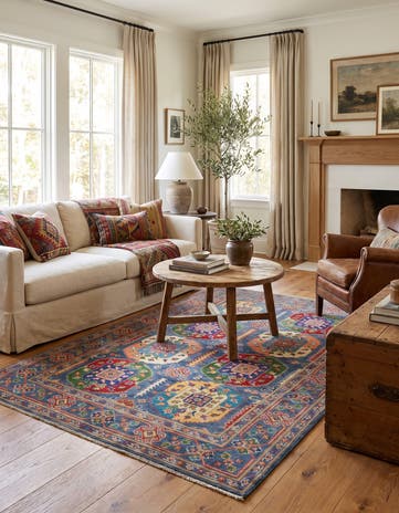 4' 2 x 6' 1 Hand Knotted Kazak Rug