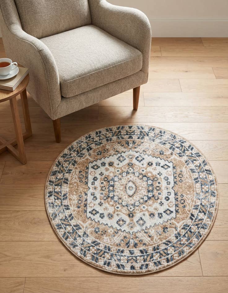 Detail image of 3' x 3' Oxford Round Rug