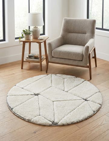 3' x 3' Prismatic Round Rug