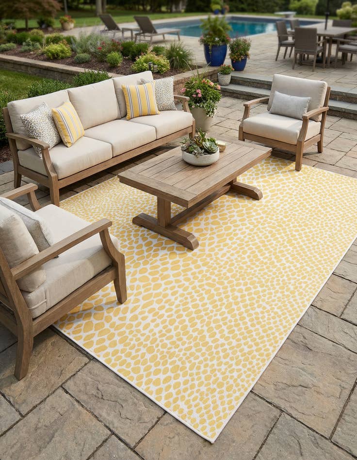 Detail image of 7' 10 x 10'  Washable Jill Zarin Cape Town Indoor / Outdoor Rug