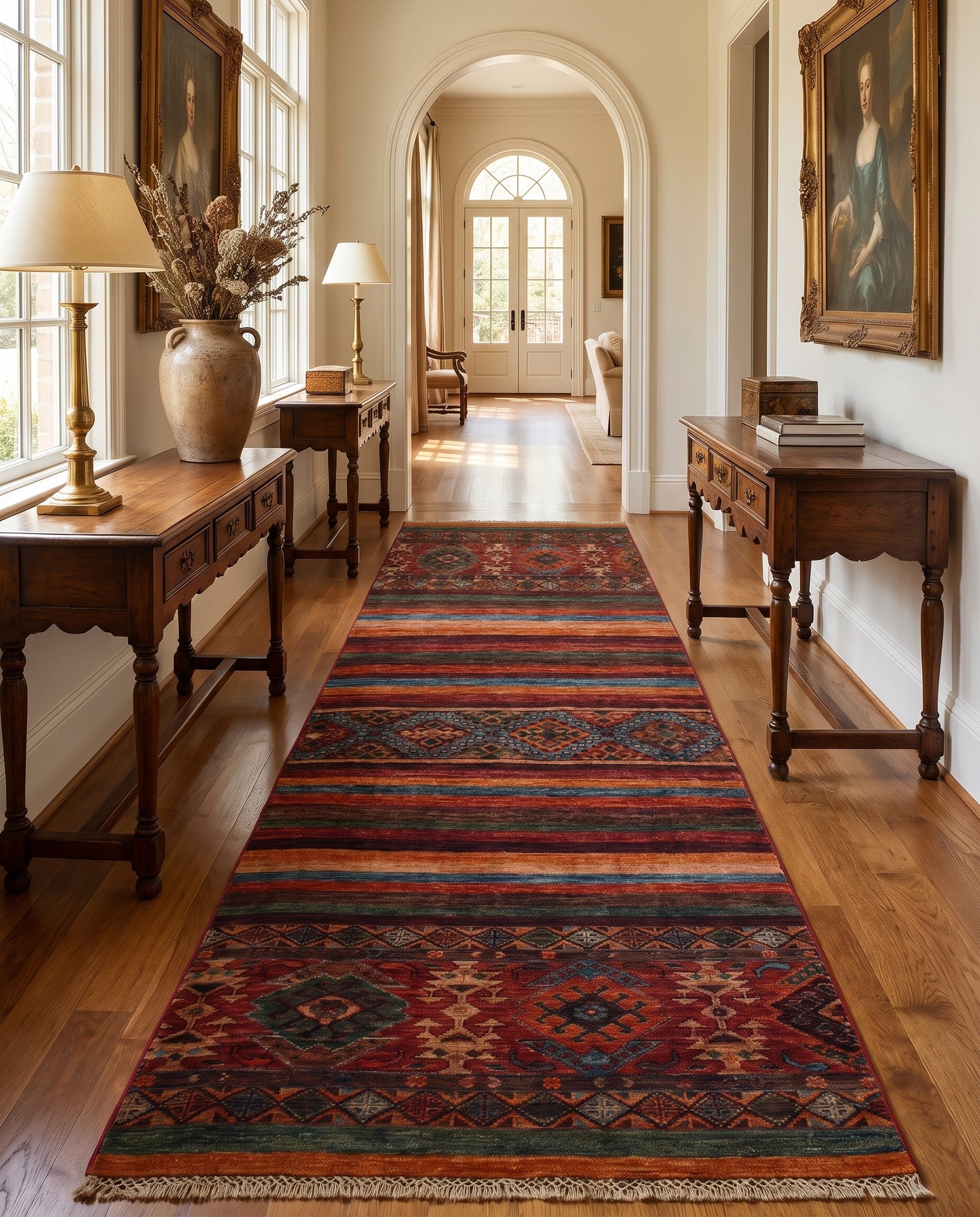 2' 6 x 6' 11 Hand Knotted Kazak Runner Rug