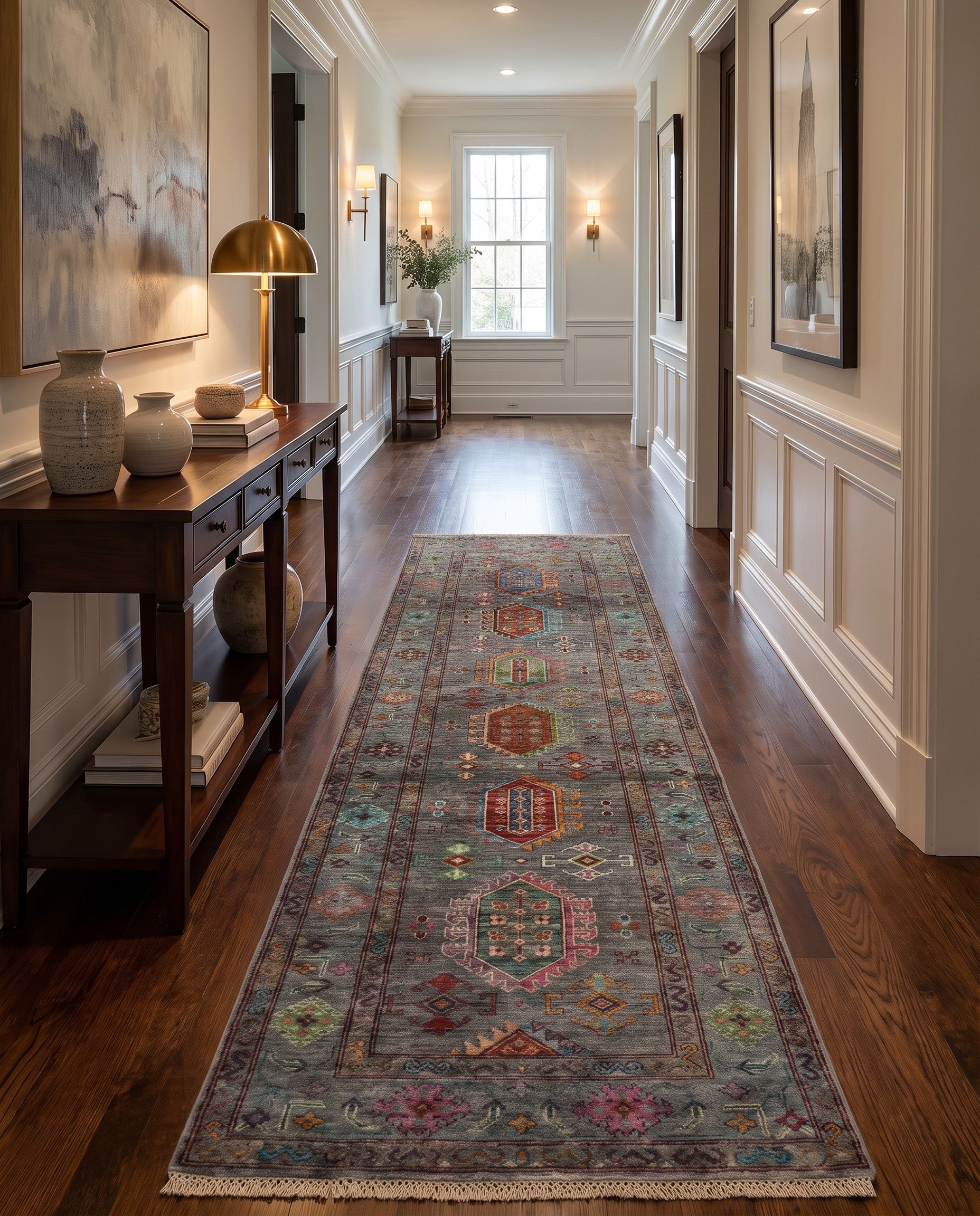 2' 9 x 10' 2 Hand Knotted Ariana Ziegler Runner Rug