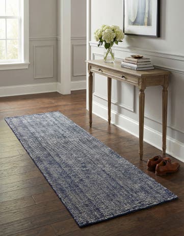 2' x 8' Hand Woven Jill Zarin English Manor Farmhouse Wool Runner Rug