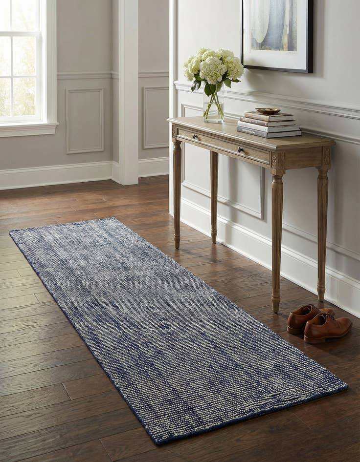 Detail image of 2' x 8'  Hand Woven Jill Zarin English Manor Farmhouse Wool Runner Rug