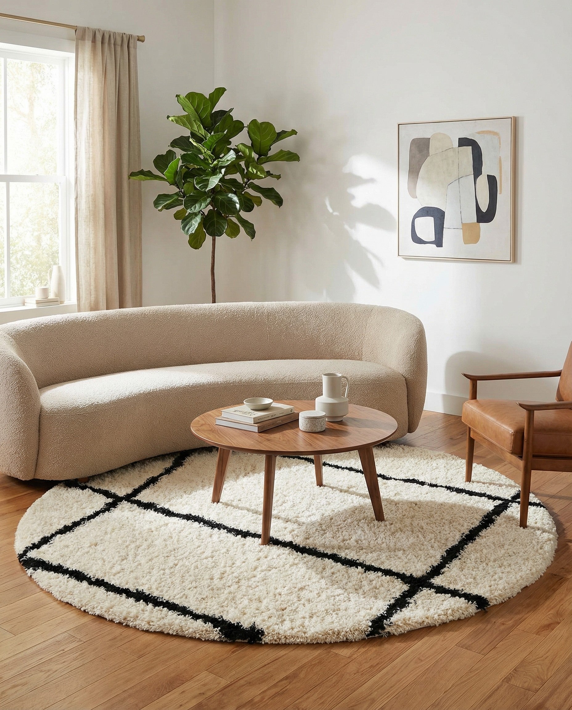 8' x 8' Infinity Shag Round Rug