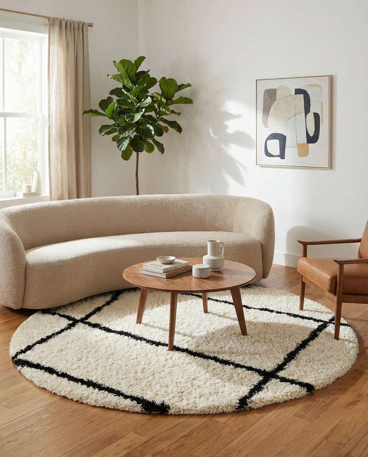 8' x 8' Infinity Shag Round Rug