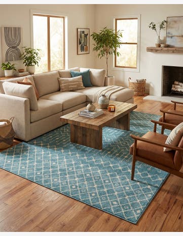 10' 8 x 14' Moroccan Trellis Rug