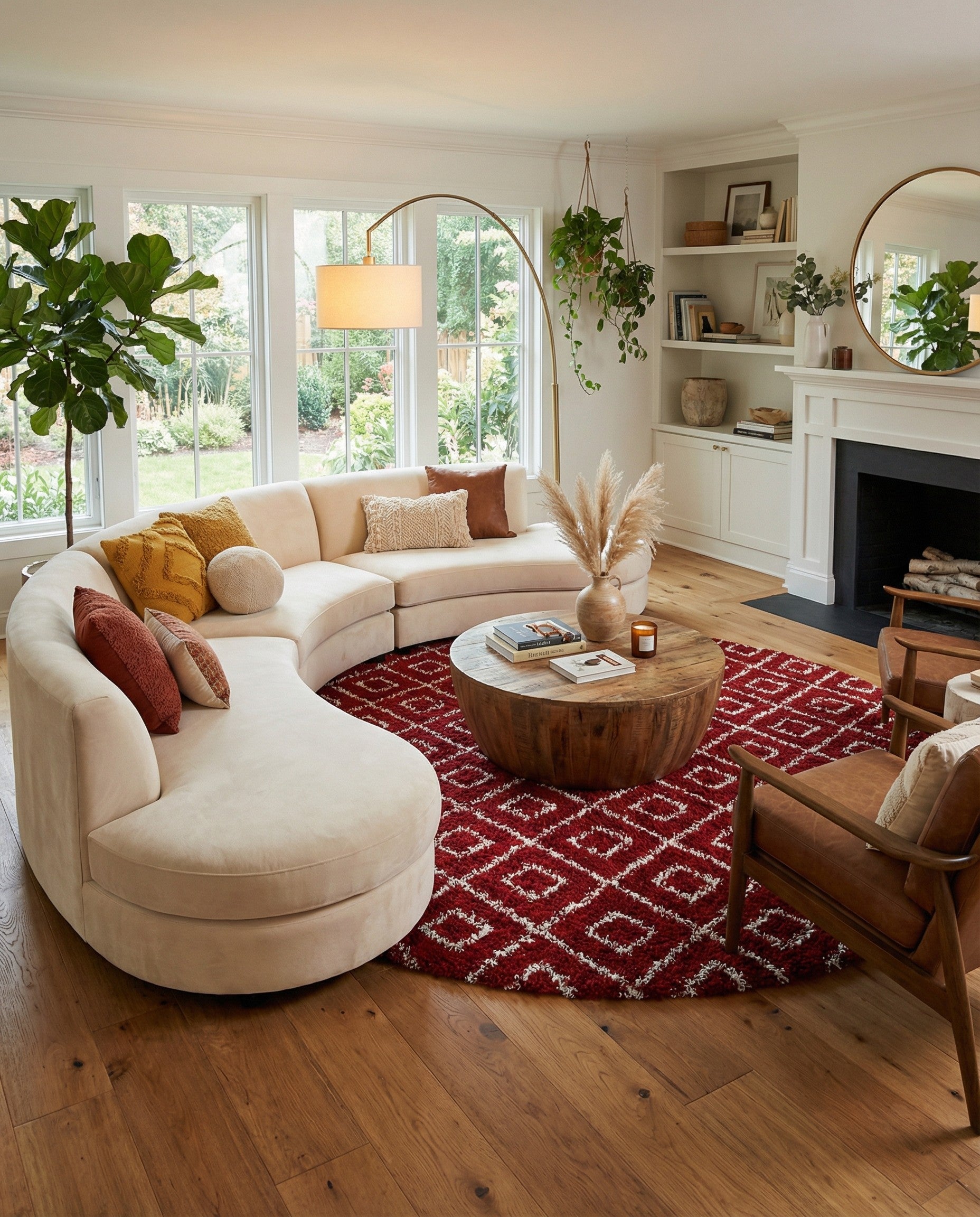 10' x 10' Trellis Shag Round Rug