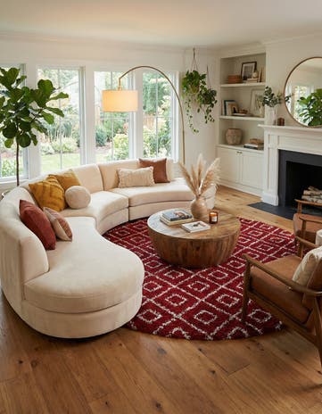 10' x 10' Lattice Shag Round Rug