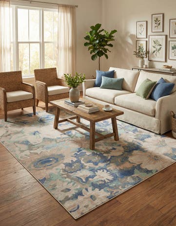 Blue Lotus Rug